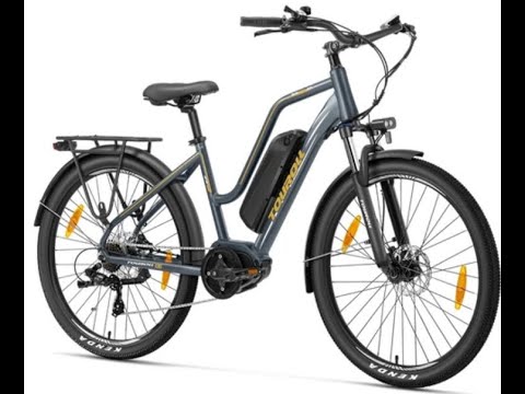 Touroll MA2 Electric Bike, 250W Mid-Drive Motor, 36V 13Ah 27.5” Tires, 25km/h Max Speed, EU9.NL