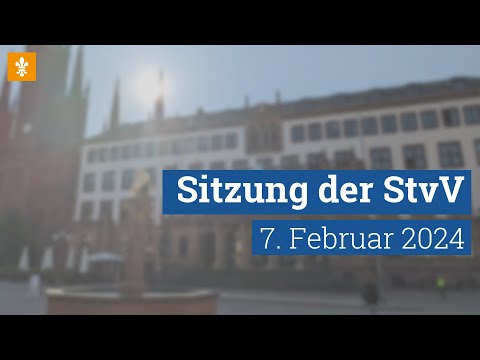 👥 Stadtverordnetenversammlung 7. Februar 2024 / Landeshauptstadt Wiesbaden