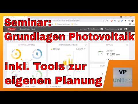 Seminar: Grundlagen Photovoltaik inkl. eigener Planung